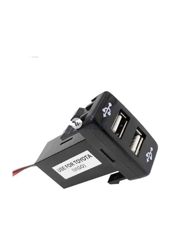 Generic Multi-Functional USB Car Charger Black