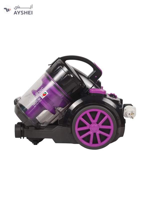 BLACK+DECKER Vacuum Cleaner With Bagless And Multicyclonic Technology 2.5 L 1600 W VM1880-B5 Black/Purple/Grey