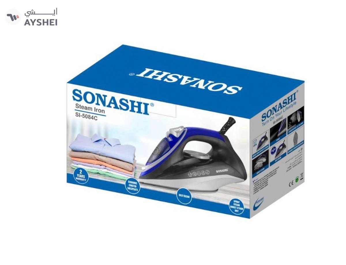 Sonashi Steam Iron with Ceramic Coated Soleplate, Burst Steam, Spray, Iron with Self-Clean Function-7-7