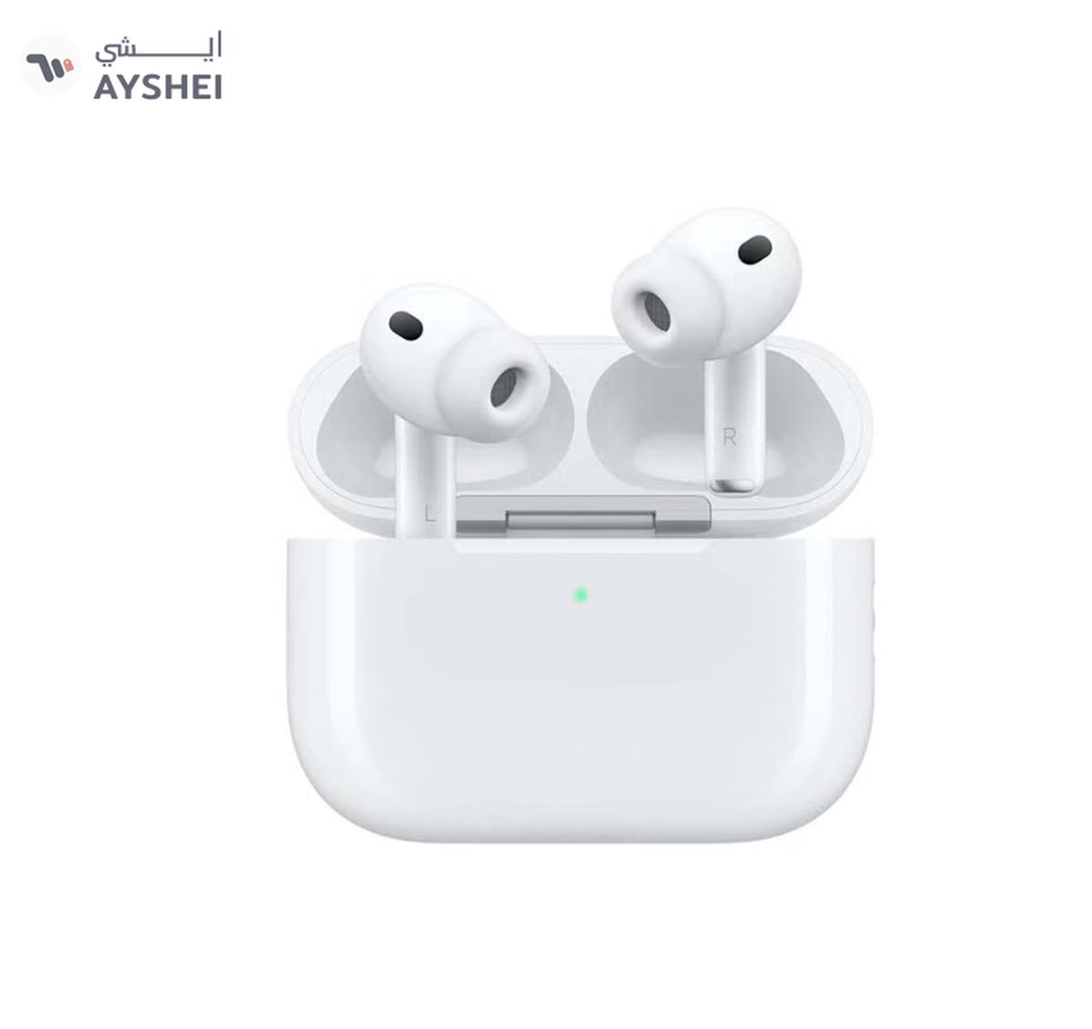 Apple AirPods Pro 3 Wireless Earbuds, Bluetooth Headphones, Active Noise Cancellation, Hearing Test, Hearing Aid,Hearing Protection features, Heart rate sensing during workouts, Live Translation, High-Fidelity Sound, H2 Chip, USB-C Charging - White-0-landscape