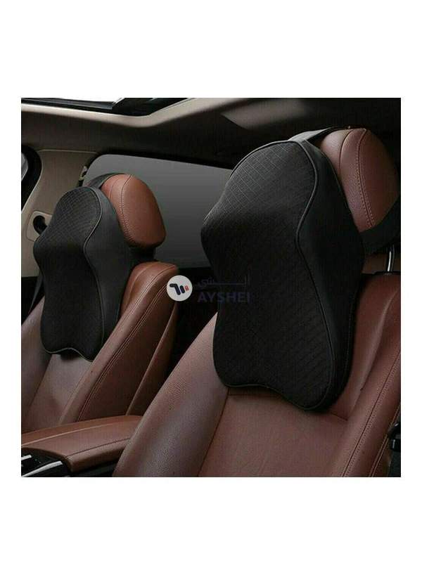 Generic 1PC Car Seat Headrest Pad Memory Foam Pillow Head Neck Rest Support Cushion Black Large