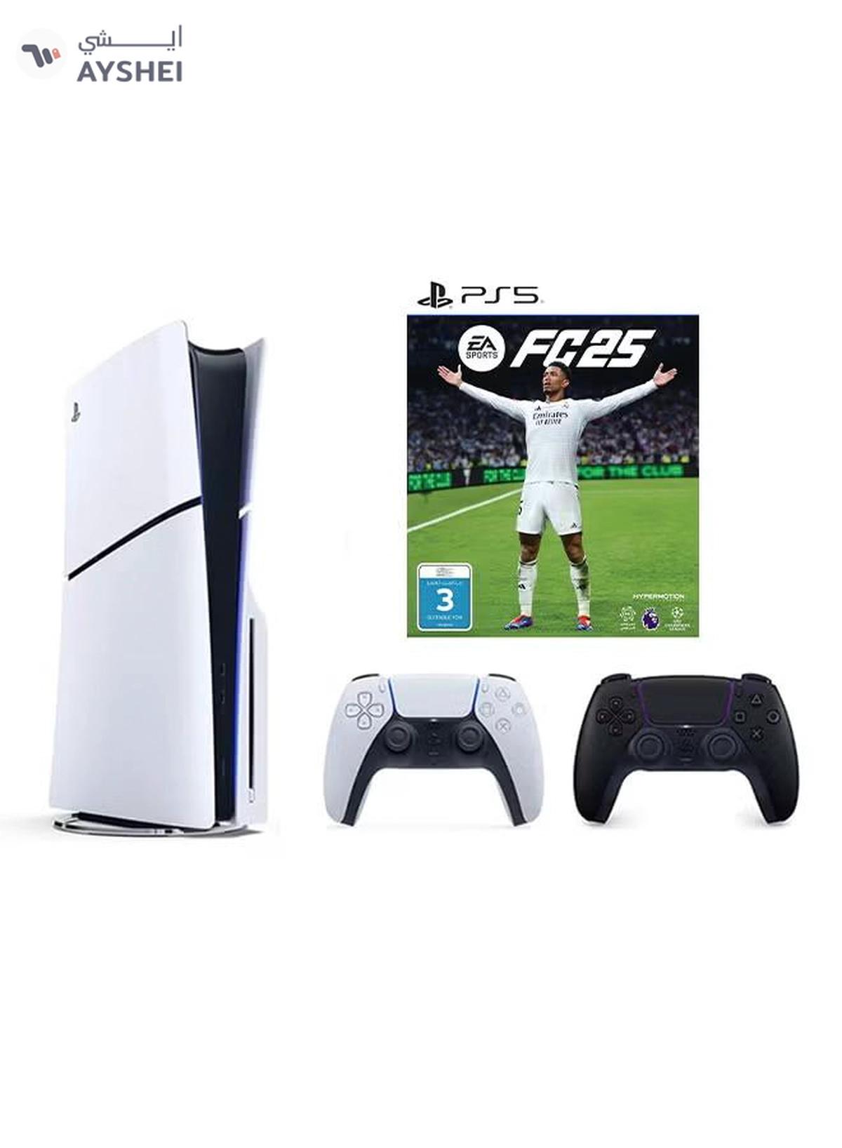 Sony PlayStation 5 Disc Slim Console With Extra Black Controller And FC 25-0-portrait