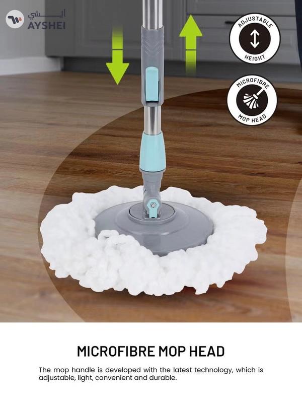 Delcasa Pedal Spin easy Mop with Microfiber Mop Head 17ltr DC3601