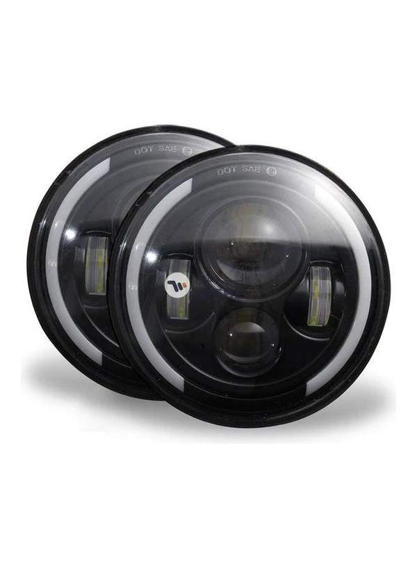 Generic 2 pcs 7 Inch 200W 4300K 6000K LED Headlight for Jeep Wrangler CJ JK TJ LJ