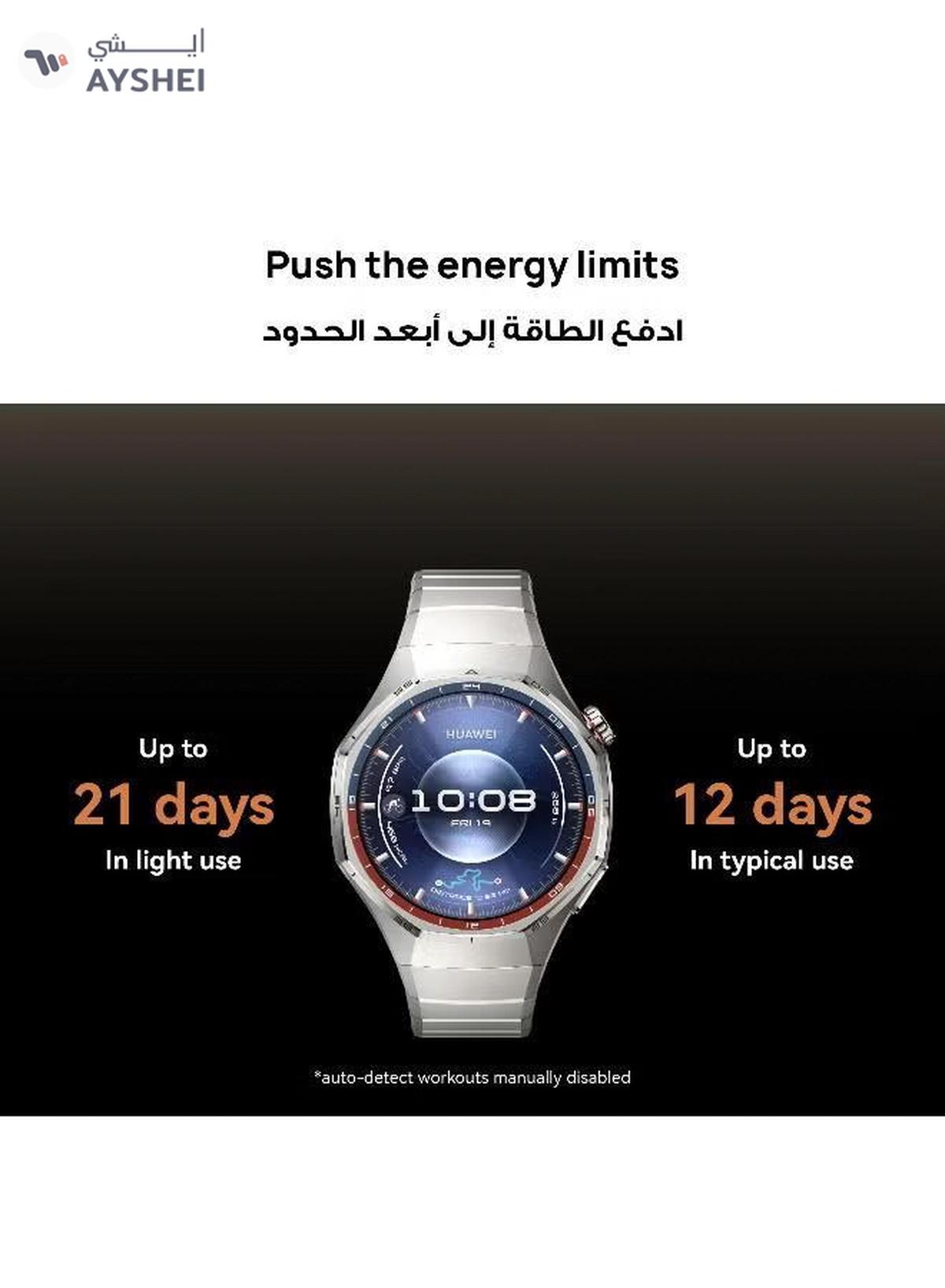 Huawei WATCH GT 6 Pro 46mm Smart Watch, 1.47'' Display, up to 21 days battery life, Compatible with iOS & Android, ECG Analysis, Health Monitor, Black with Free Extra APP Benefits Black-1-portrait