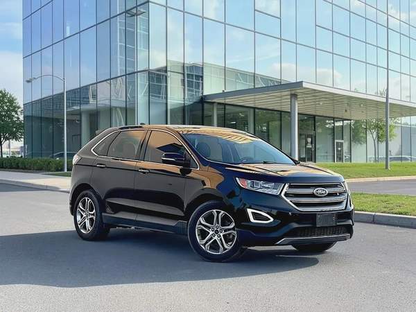 AED 1,045 P.M | Ford Edge 3.5 V6 Titanium 2017 - GCC Specs -under warranty | ORIGINAL PAINT