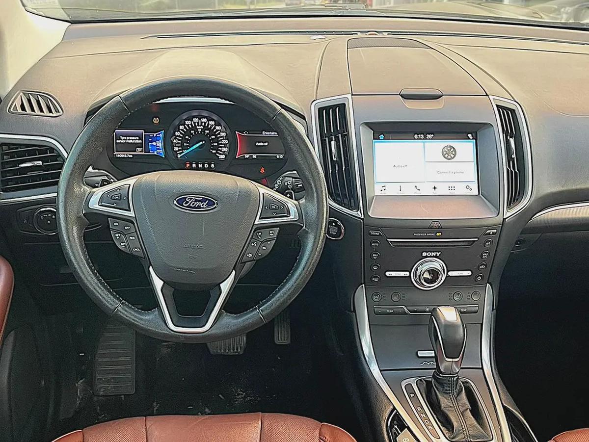 AED 1,045 P.M | Ford Edge 3.5 V6 Titanium 2017 - GCC Specs -under warranty | ORIGINAL PAINT-10-10