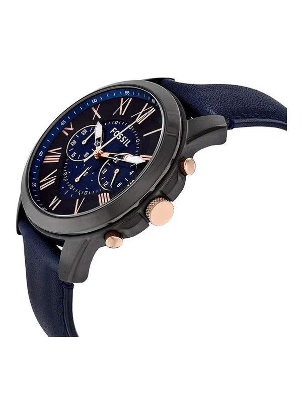 Fossil Men's Grant Water Resistant Analog Watch FS5061 - 43 mm - Blue