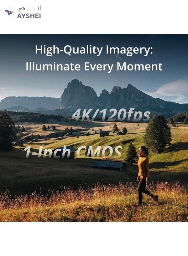 DJi Osmo Pocket 3 Vlogging Camera With 1-Inch CMOS & 4K/120fps Video 3-Axis Stabilization Fast Focusing Face/Object Tracking 2-Inch Rotatable Touchscreen Small Video Camera For Photography Youtube