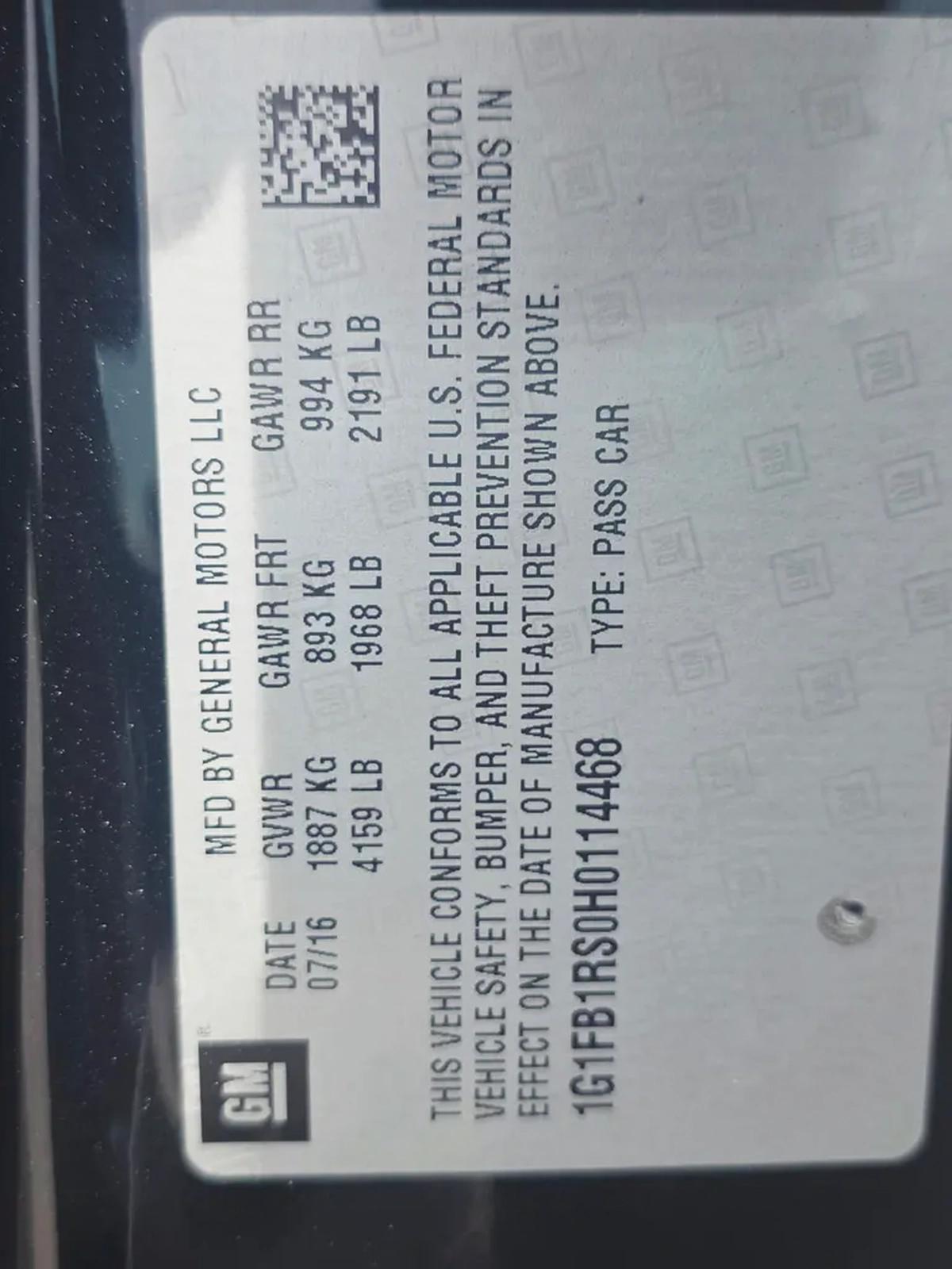 Chevrolet Camaro 2017, American Specs-18-18