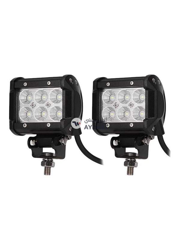 Generic 2-Piece LED Car Top Flood Work Light Bar