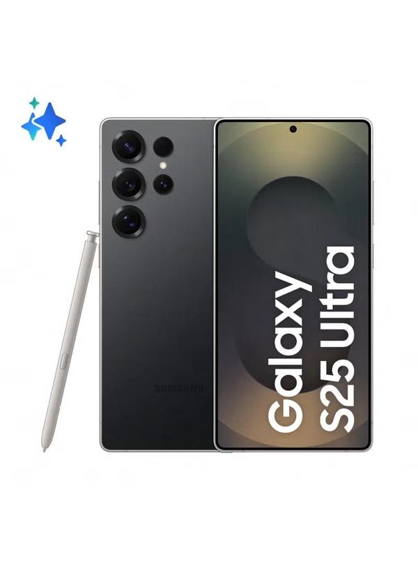 Samsung Galaxy S25 Ultra AI Dual SIM Titanium Black 12GB RAM 256GB 5G - Middle East Version