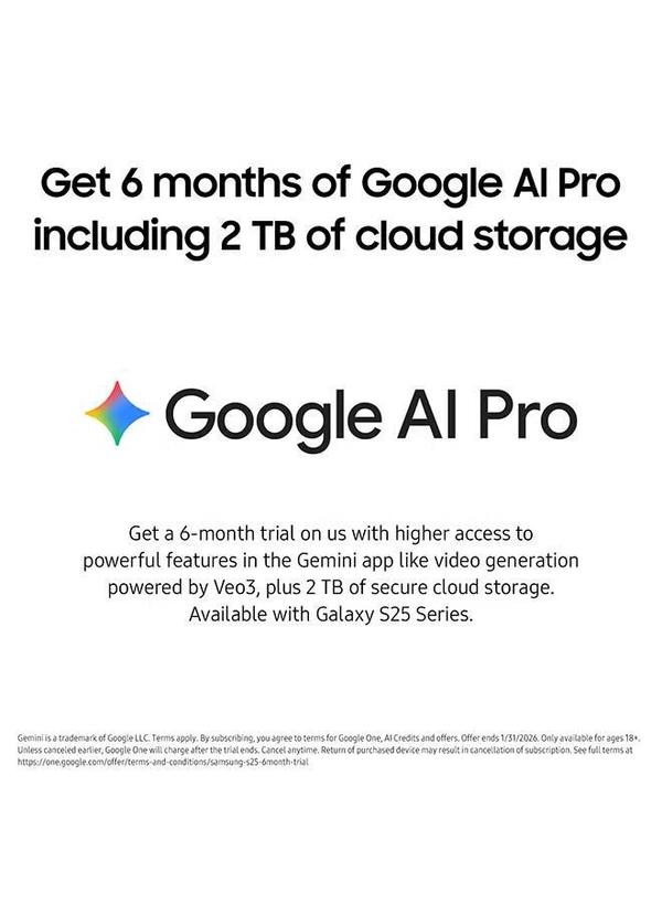 Samsung Galaxy S25 Ultra AI Dual SIM Titanium Black 12GB RAM 256GB 5G - Middle East Version