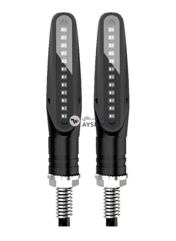 Generic 2-Piece LED Motorcycle Dynamic Blinker Side Light Set