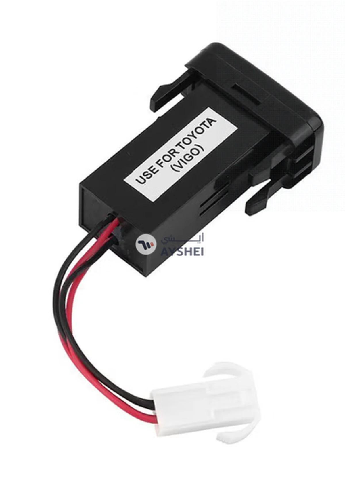 OUTAD Double USB Car Mobile Charger For Toyota Vigo Black-1-1