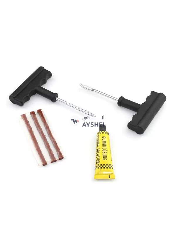 Generic 8-Piece Car Tyre Puncture Repair Tool With Split-Eye Insert Needle Rasp Set