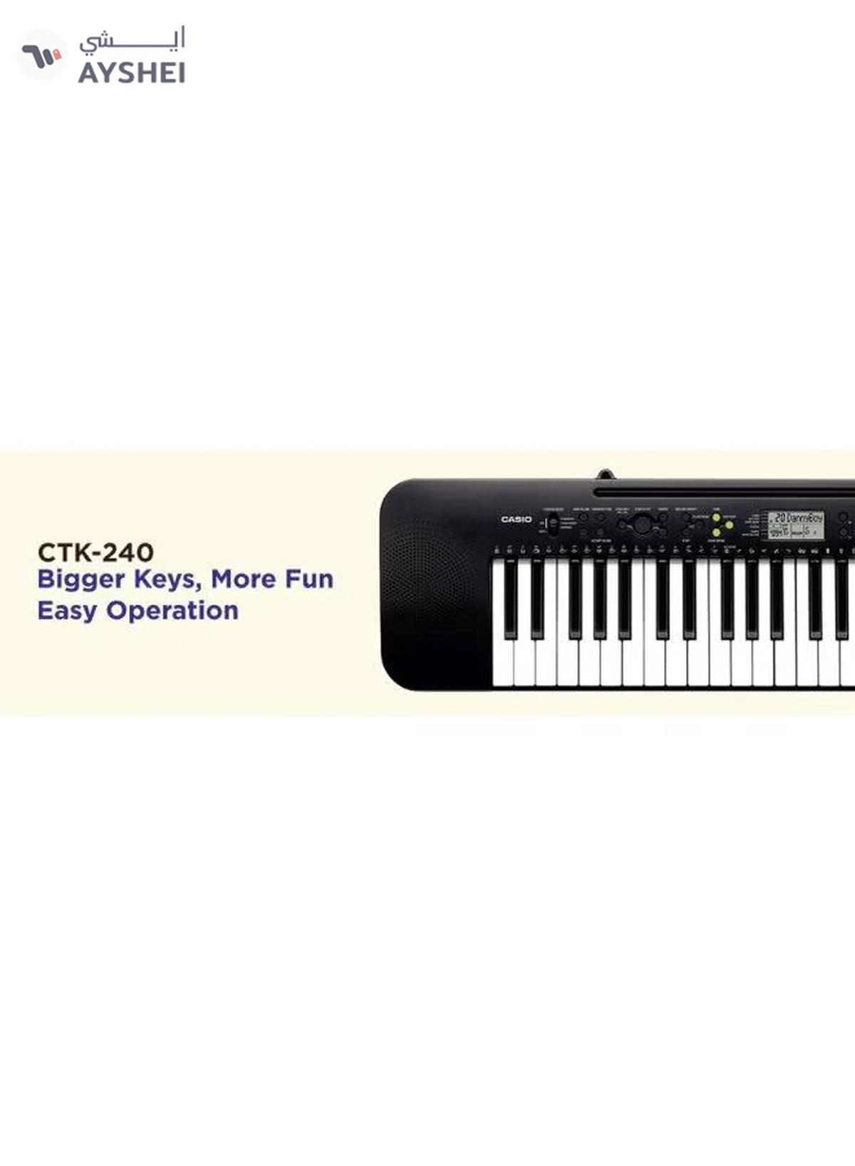 CASIO CTK-240 Standard Electronic Keyboard 49 Standard Size Keys-1-portrait