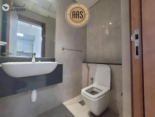 First tenant/ brand new 2bhk apartment with balcony & fitted cabinet in 105k AED