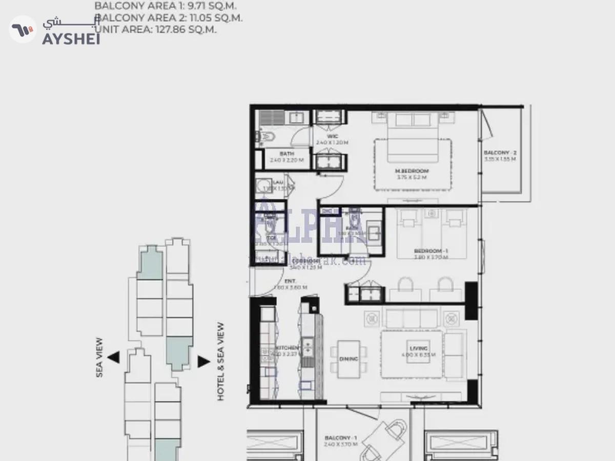 Gateway II Residences, Hayat Island, Mina Al Arab, Ras Al Khaimah-9-9