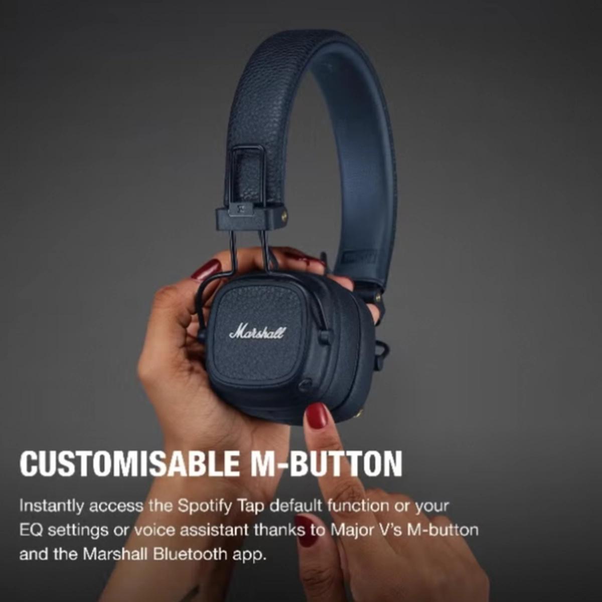 Marshall Major V Bluetooth Headphones - Foldable Bluetooth Wireless Headphones Bluetooth with 100+ Hours-7-7