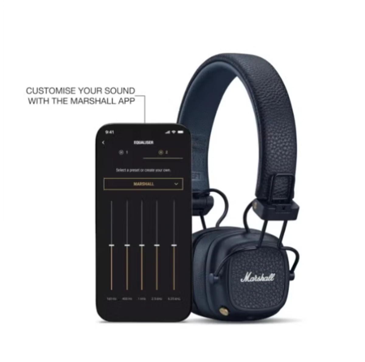 Marshall Major V Bluetooth Headphones - Foldable Bluetooth Wireless Headphones Bluetooth with 100+ Hours-5-5