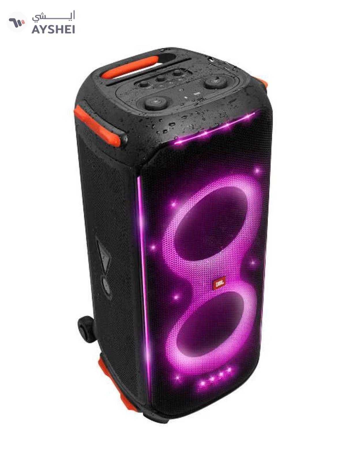 JBL Partybox 710 Party Speaker With 800W Rms Powerful Sound - Built In Lights - Splashproof - Guitar & Mic Inputs Black-1-1