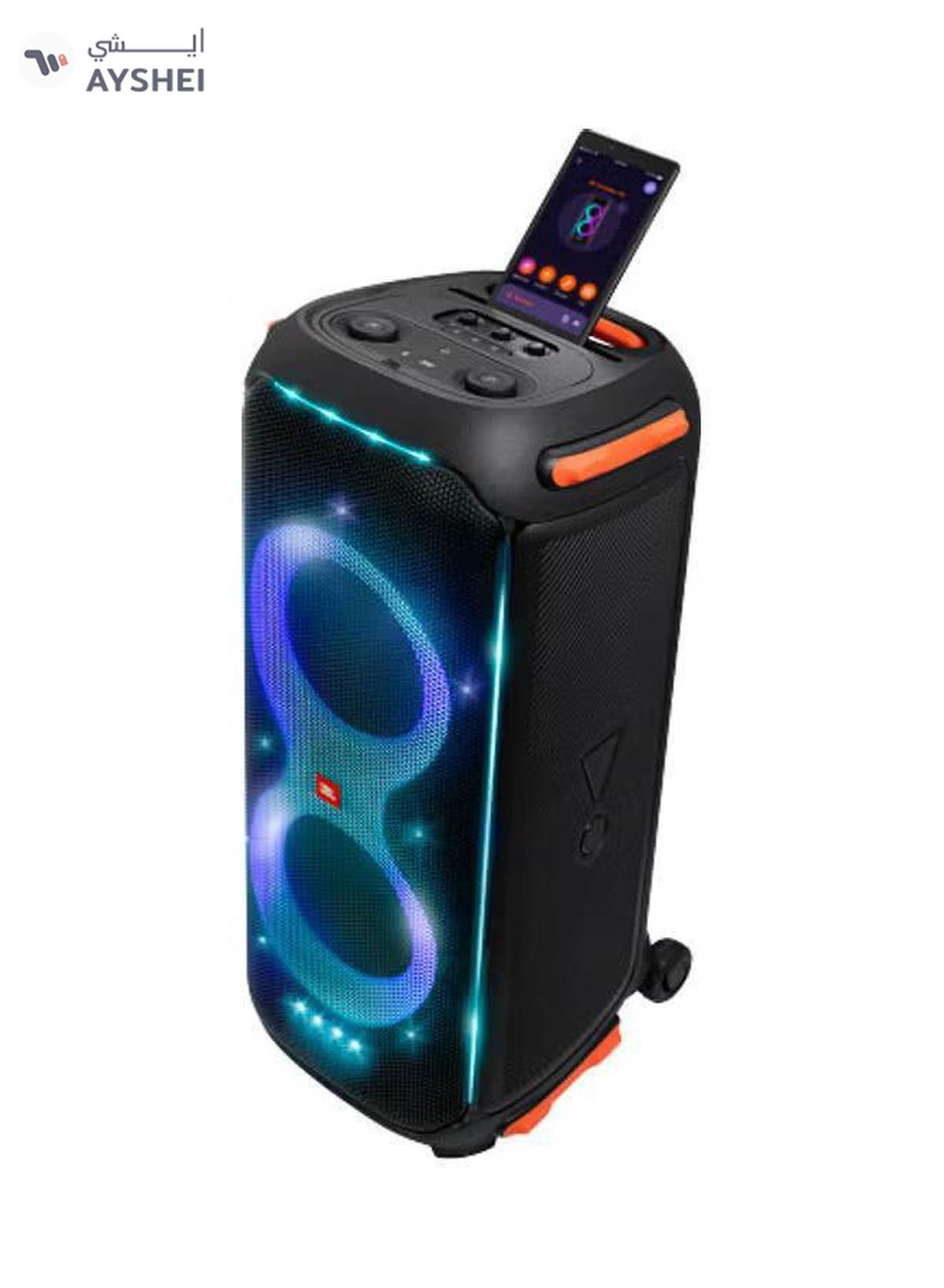 JBL Partybox 710 Party Speaker With 800W Rms Powerful Sound - Built In Lights - Splashproof - Guitar & Mic Inputs Black-3-3