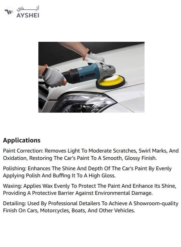 ABBASALI Electric Car polisher machine Buffing machine for home complete set