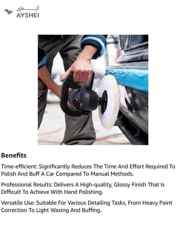 ABBASALI Electric Car polisher machine Buffing machine for home complete set