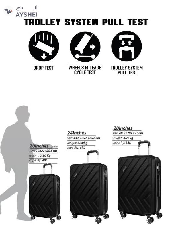 PARAJOHN Prisma Series Set of 3 Luggage