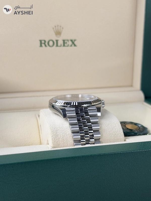 Rolex Datejust 41mm Steel & White gold Wimbledon dial Jubilee bracelet