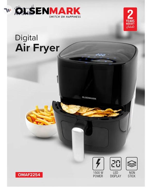 Olsenmark 6L Digital Air Fryer | LED Touchscreen Display