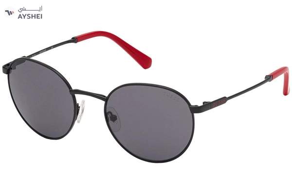 Guess Unisex Black Round Sunglass GU00012_01A