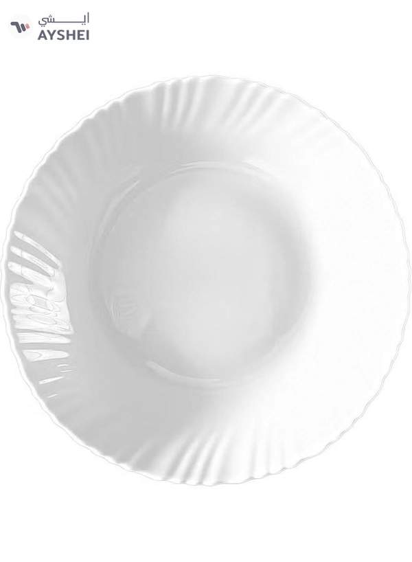 Delcasa DC3297 Opal Ware Flat Plate, 7.5-Inch Diameter