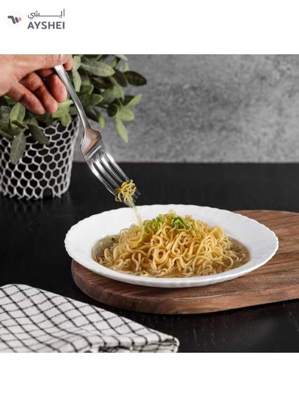 Delcasa DC3297 Opal Ware Flat Plate, 7.5-Inch Diameter