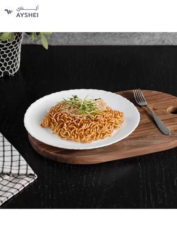 Delcasa DC3297 Opal Ware Flat Plate, 7.5-Inch Diameter