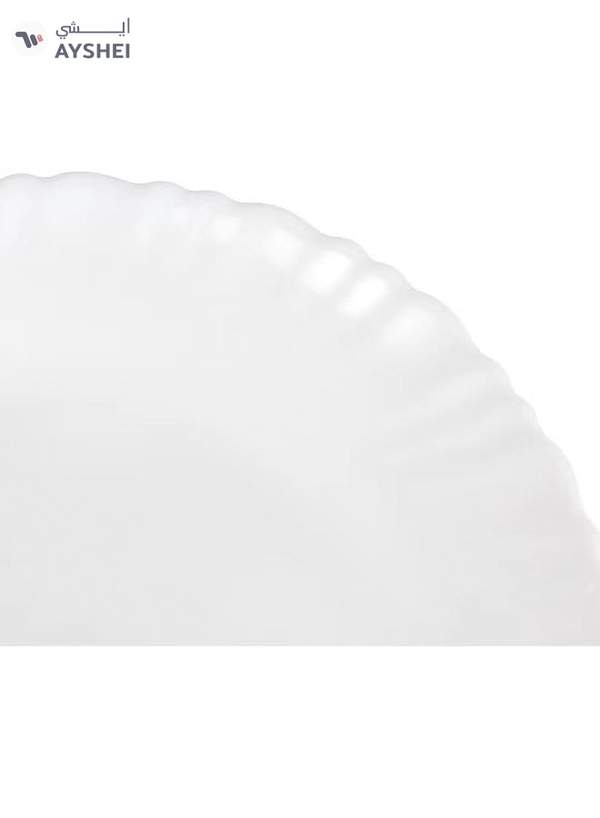Delcasa DC3297 Opal Ware Flat Plate, 7.5-Inch Diameter