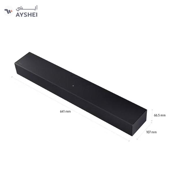 Samsung B-series Soundbar, B400F, 2.0 ch, Subwoofer, 2.0ch Sound with Built-in Woofer, One Remote Control, Surround Sound Expansion, Bluetooth TV connection,(2025 - UAE Version)