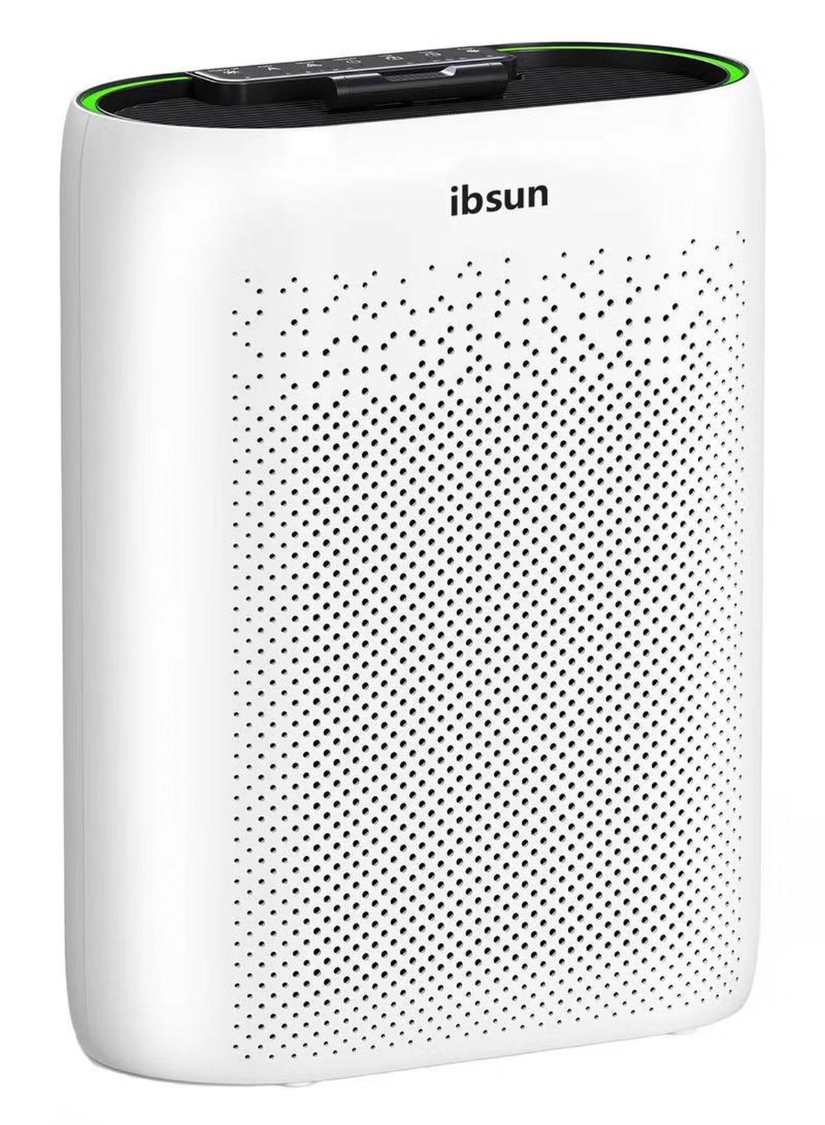 IBSUN Air Purifier Large Room Up to 60 ㎡ with Air Quality Sensors, H13 True HEPA Filter Remove 99.97% for Dust Pet Dander ZY2866-0-portrait
