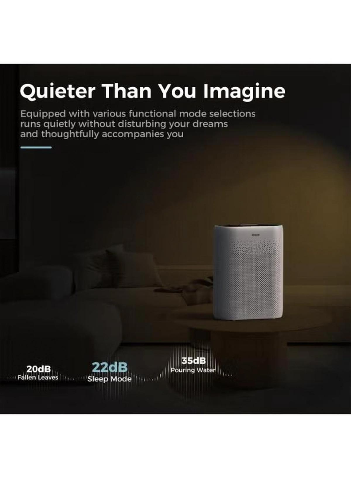 IBSUN Air Purifier Large Room Up to 60 ㎡ with Air Quality Sensors, H13 True HEPA Filter Remove 99.97% for Dust Pet Dander ZY2866-3-3