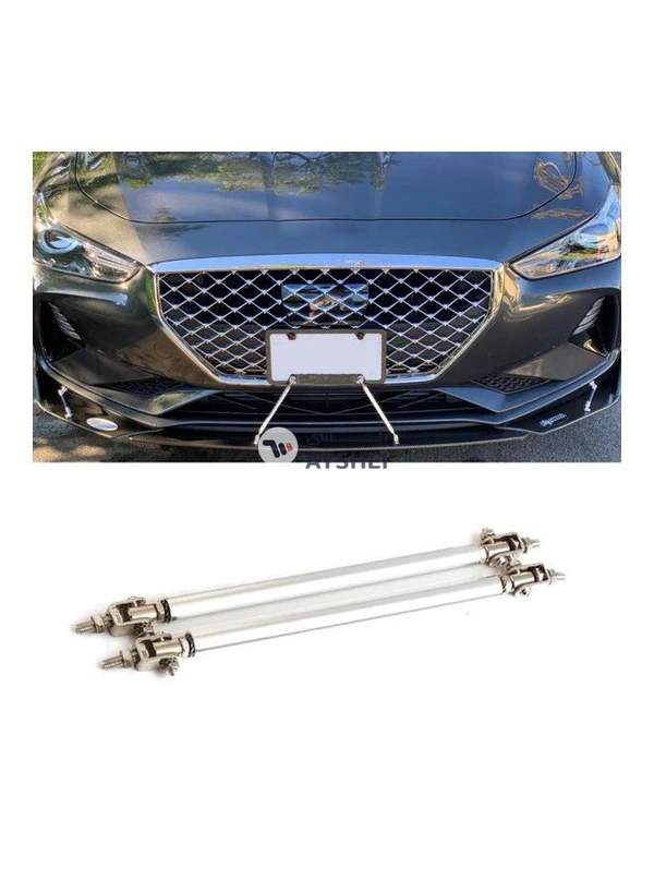 Generic 2-Piece 100-200mm Adjustable Front Bumper Lip Splitter Strut Tie Bar Support Rod Set