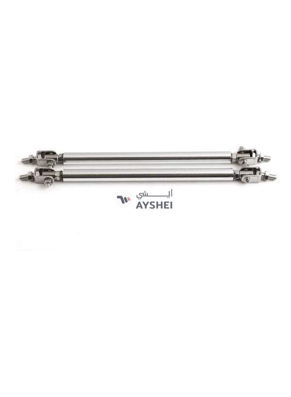 Generic 2-Piece 100-200mm Adjustable Front Bumper Lip Splitter Strut Tie Bar Support Rod Set