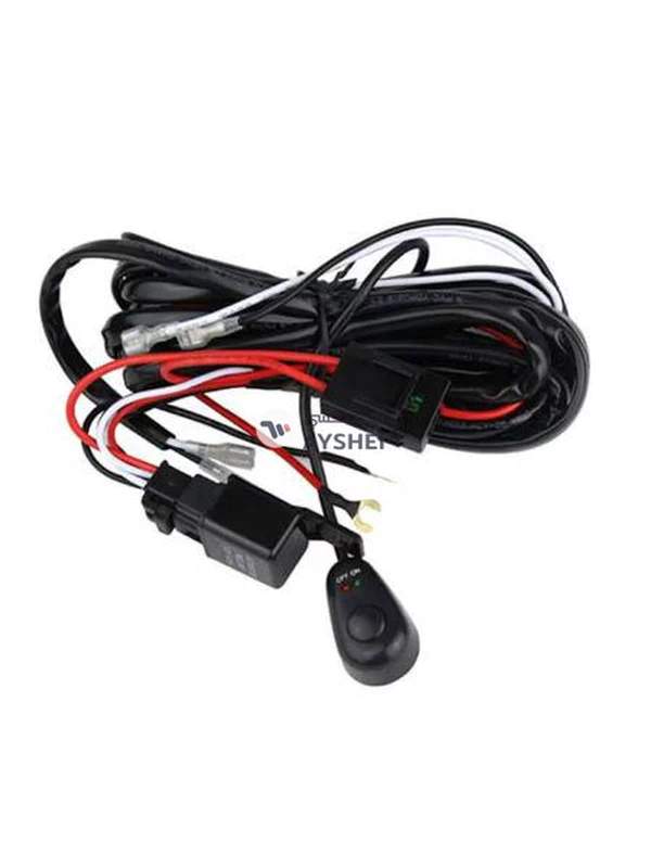 Beauenty Professional Wiring Harness Kit Loom For LED Work Driving Light Bar With Fuse Relay