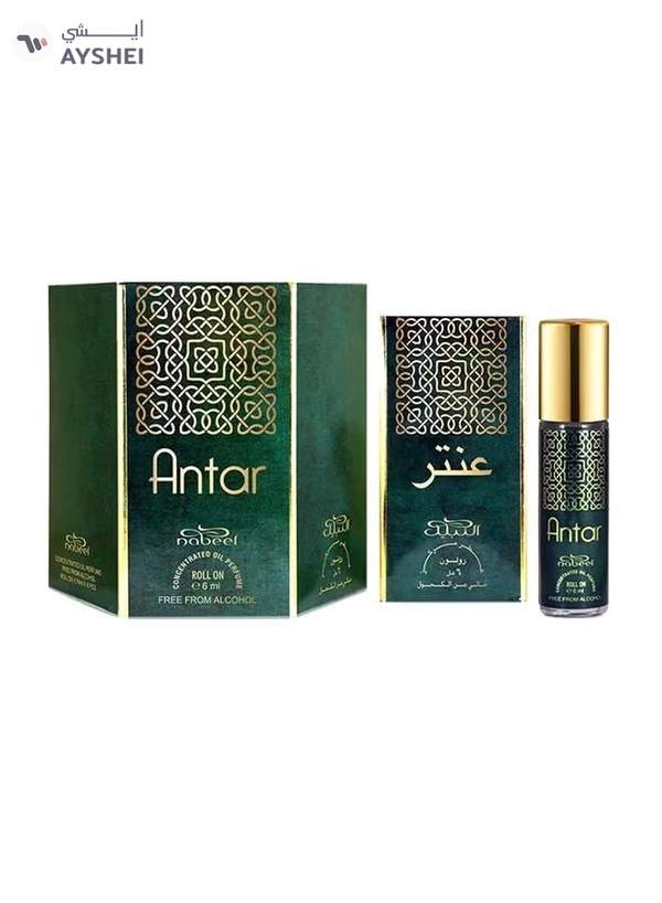 Nabeel Pack of 6 Antar Alcohol Free Roll On Oil Perfume 36ml