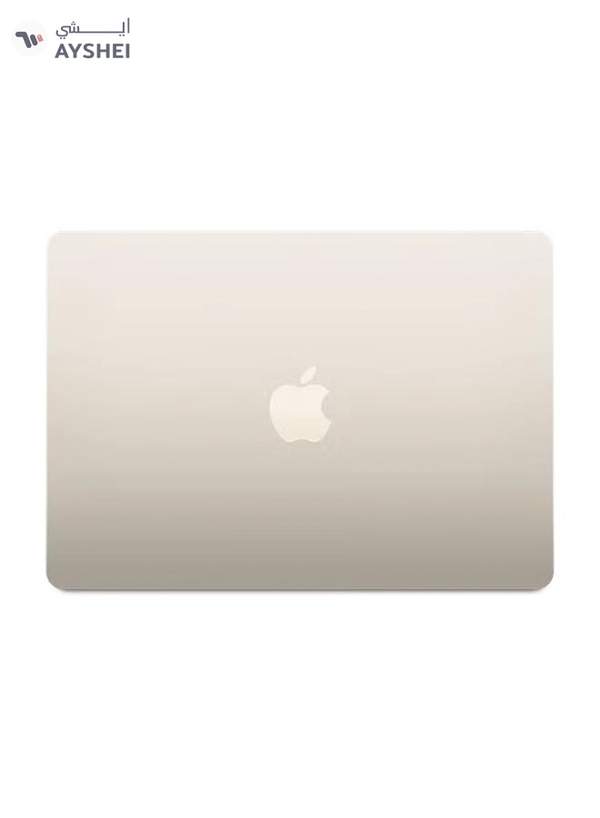 Apple New 2025 MacBook Air MW0Y3 13-Inch Display, Apple M4 Chip 10-Core CPU 8-Core GPU Processor/16GB RAM/256GB SSD/macOS English/Arabic Starlight
