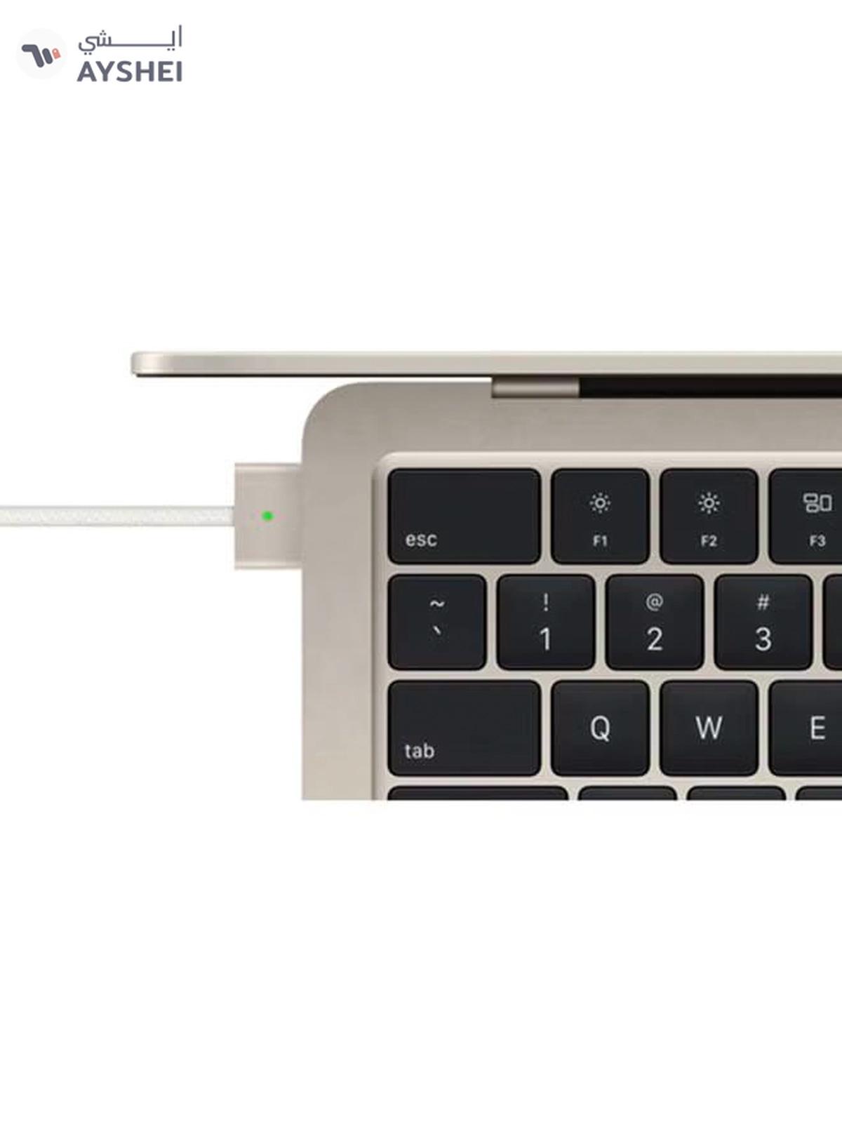 Apple New 2025 MacBook Air MW0Y3 13-Inch Display, Apple M4 Chip 10-Core CPU 8-Core GPU Processor/16GB RAM/256GB SSD/macOS English/Arabic Starlight-5-5