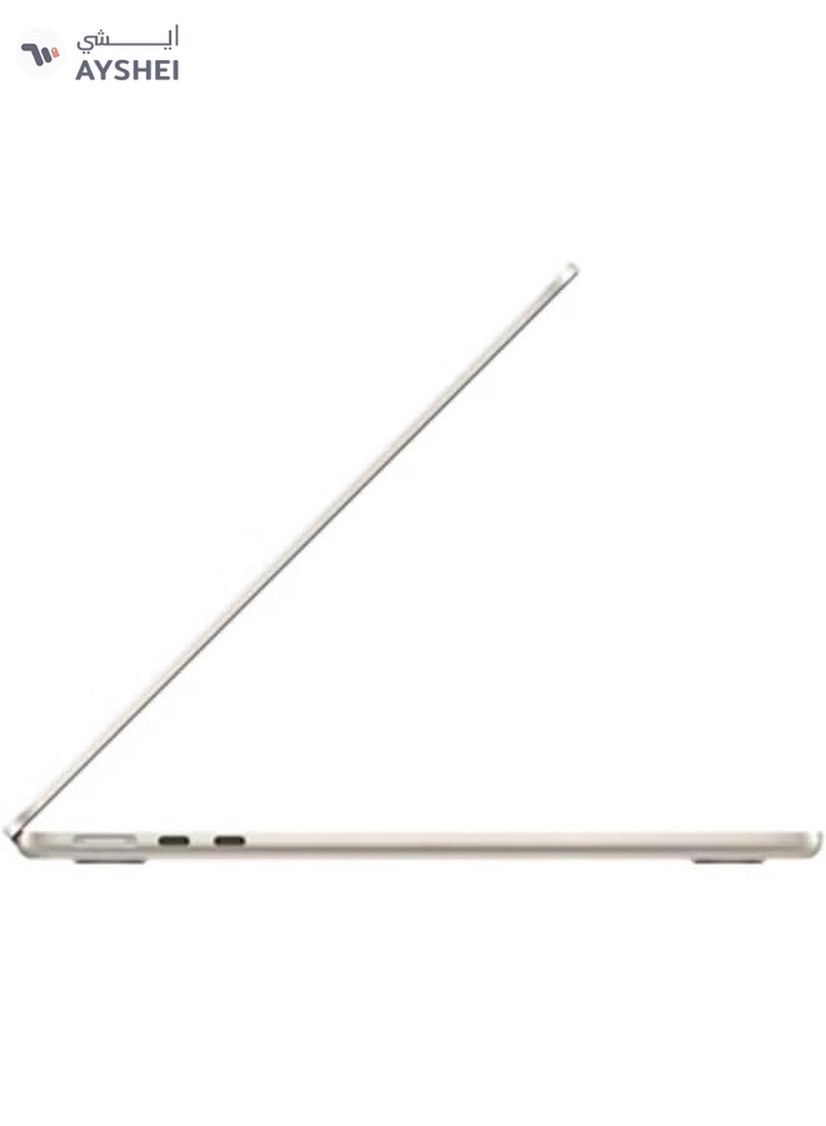 Apple New 2025 MacBook Air MW0Y3 13-Inch Display, Apple M4 Chip 10-Core CPU 8-Core GPU Processor/16GB RAM/256GB SSD/macOS English/Arabic Starlight-2-2