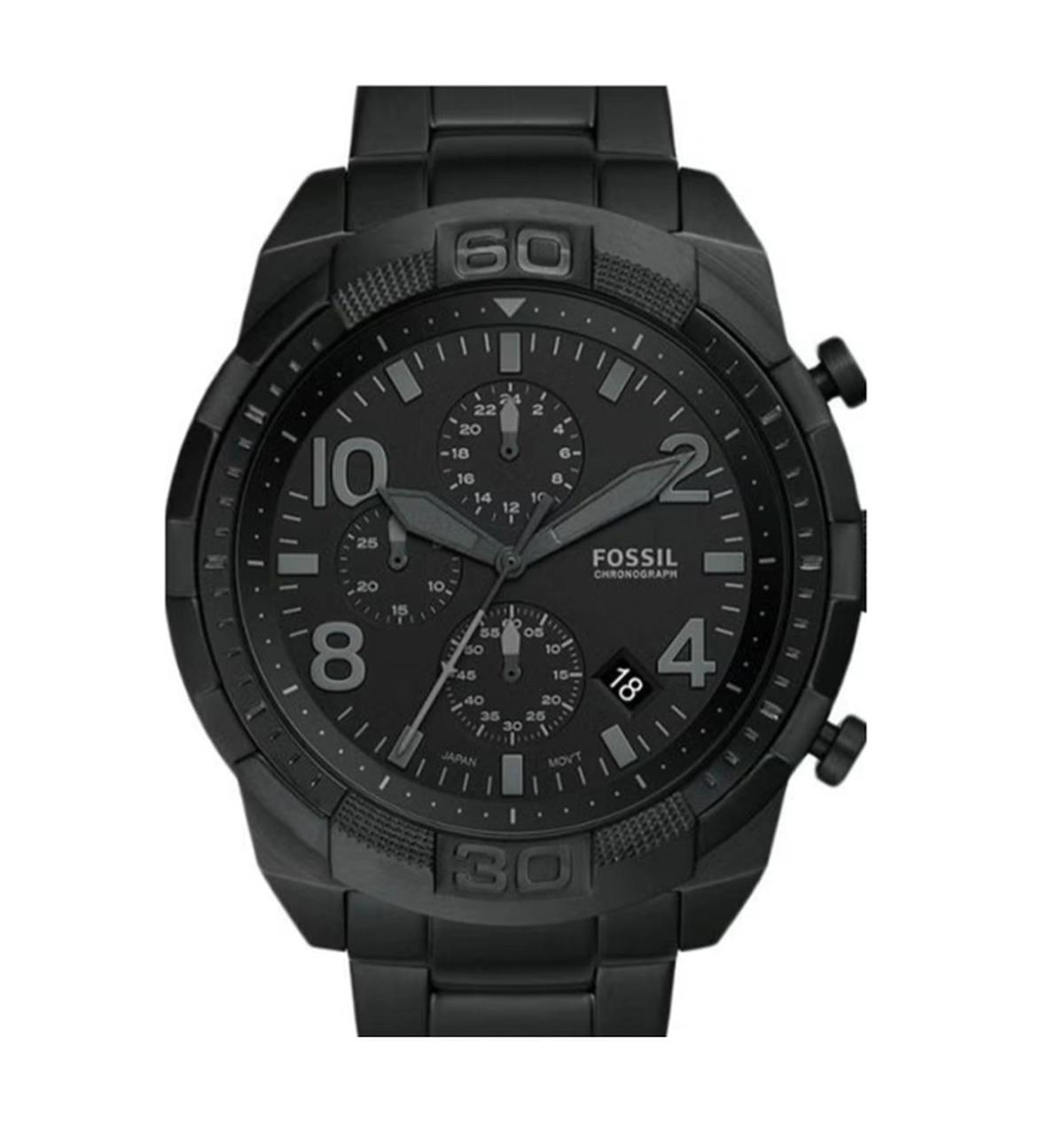 Fossil Men's Bronson Chronograph Watch FS5712 - 50 mm - Black-3-3