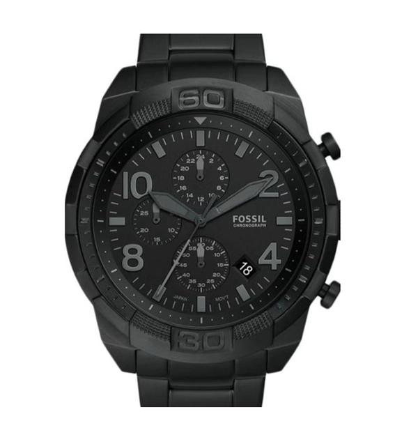 Fossil Men's Bronson Chronograph Watch FS5712 - 50 mm - Black