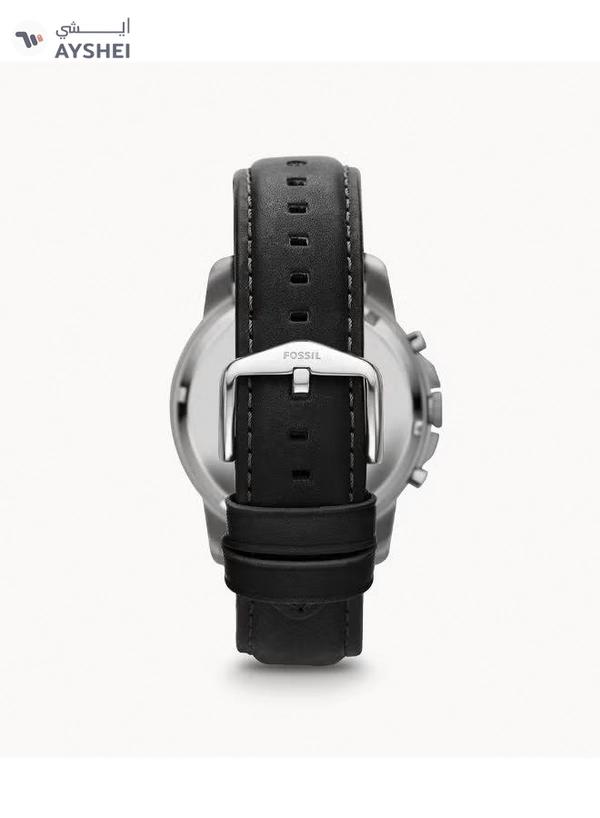 Fossil Men's Leather Chronograph Wrist Watch FS4812IE - 48 mm - Black